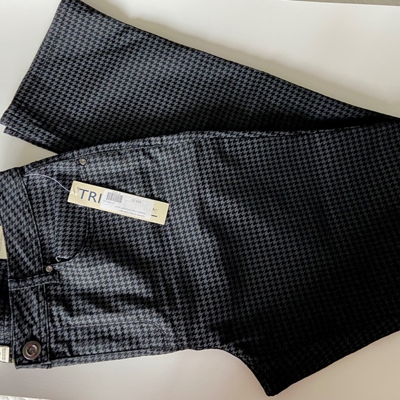 Tribal Denim - Tribal Jeans Houndstooth Charcoal 14 NWT